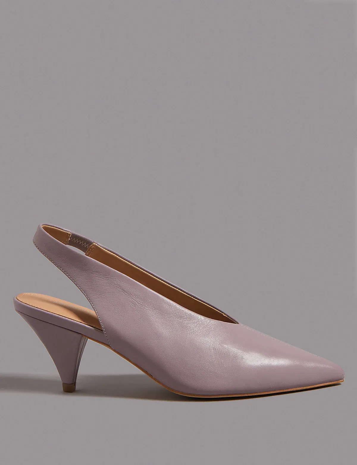 Pink Marks And Spencer Slingbacks Marks And Spencer Leather Cone