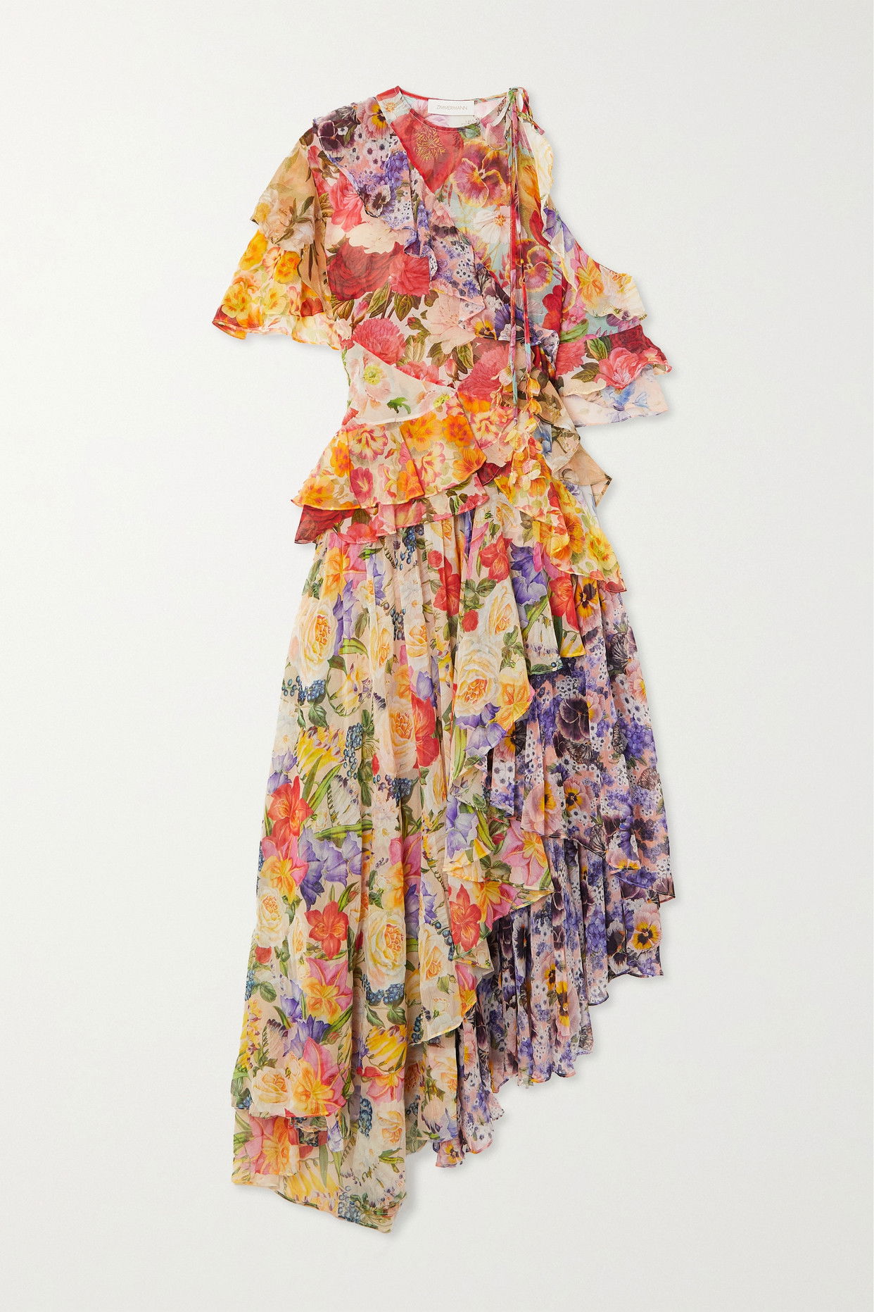 ZIMMERMANN Wonderland Flounce Tiered Floral-Print Cotton And Silk