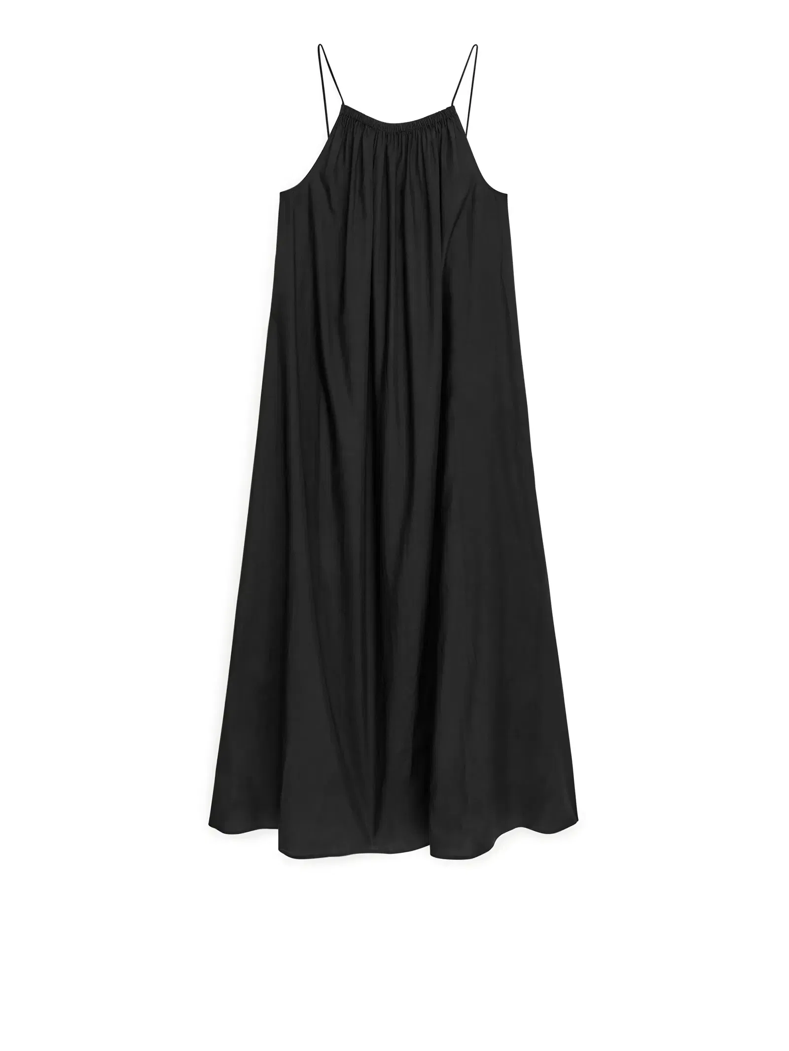 ARKET Lyocell Strap Dress in Black Endource