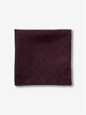 Givenchy 4g Monogram Silk Square Scarf in Purple