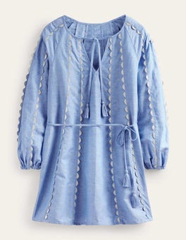 BODEN Ric Rac Linen Mini Dress | endource