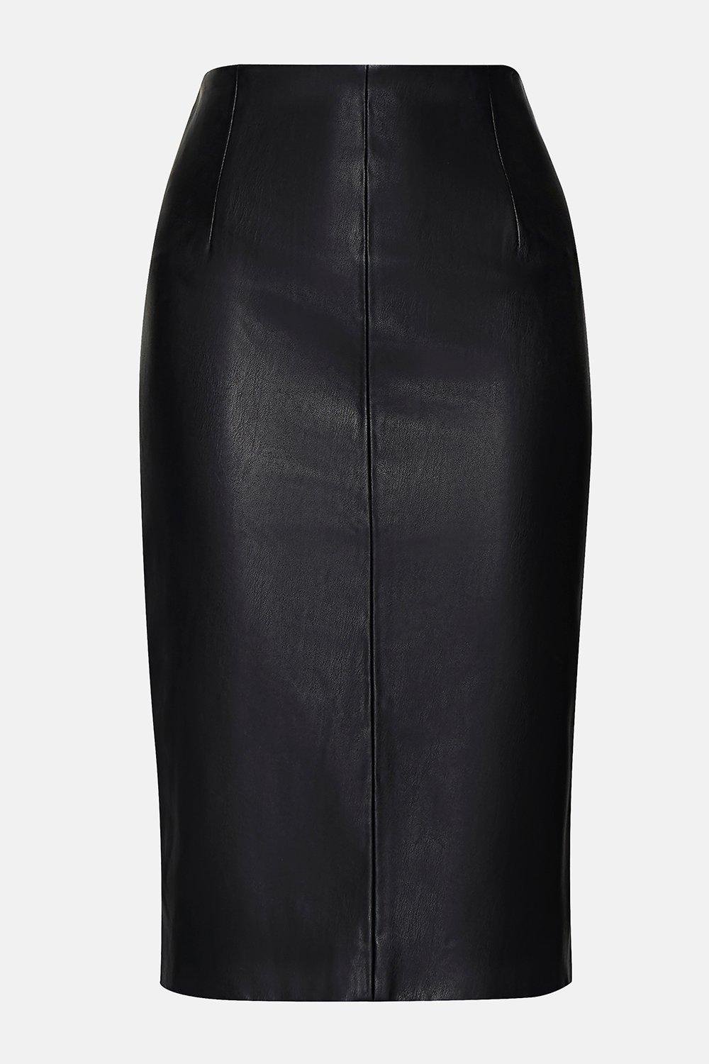 SPANX, Skirts, Spanx Faux Leather Pencil Skirt