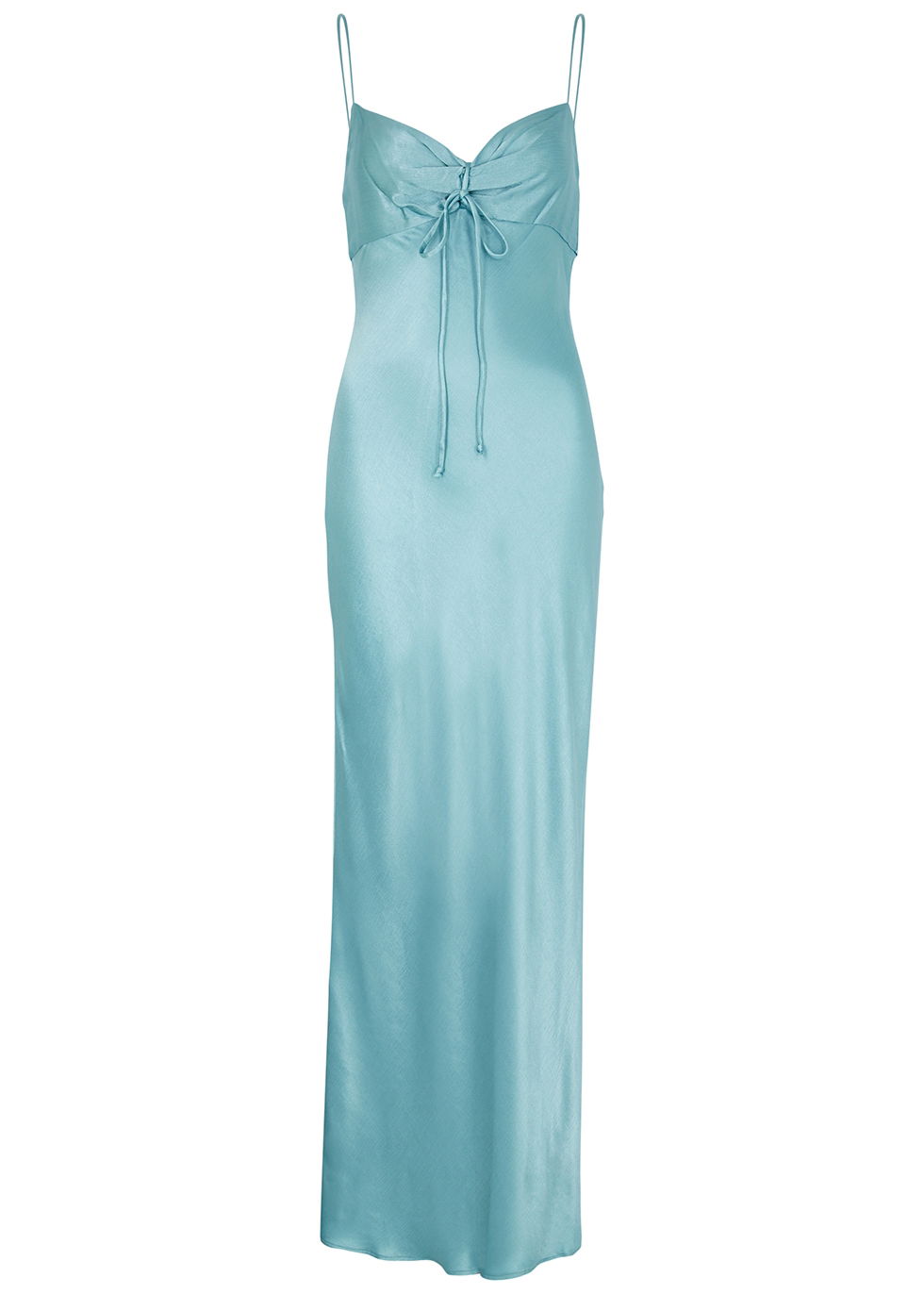 marley satin maxi dress Marley Formal Satin Cowl Neck Mermaid Dress