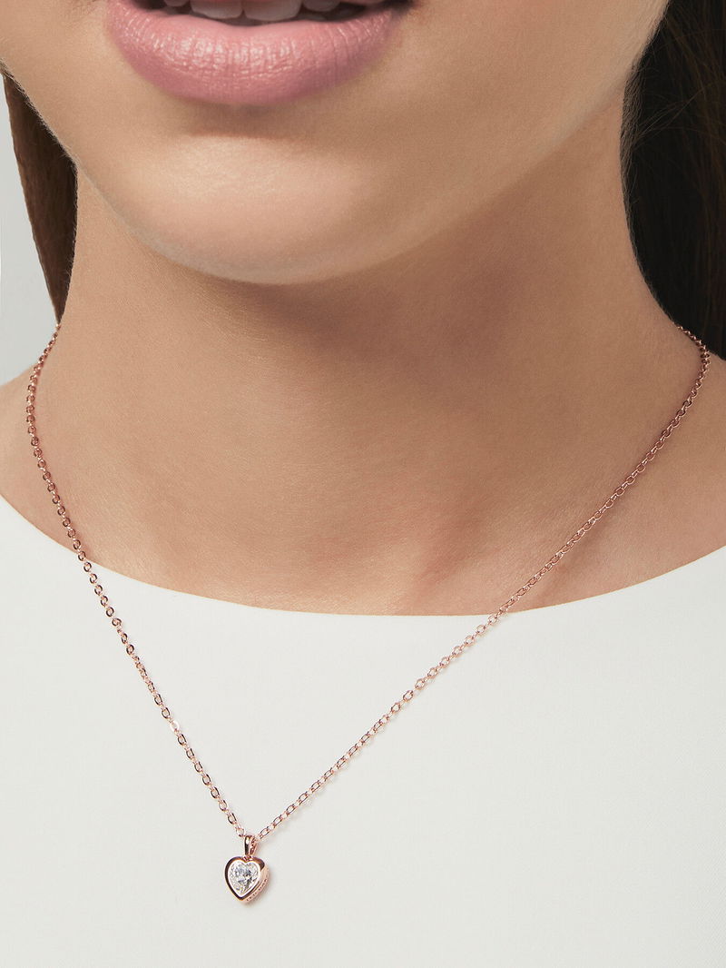 TED BAKER Hannela Crystal Heart Pendant endource