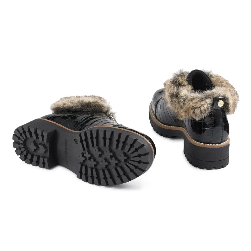 russell and bromley highlander faux fur boots