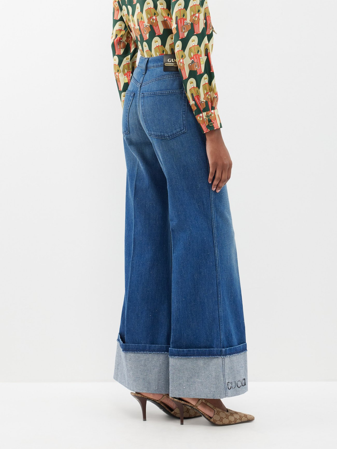 gucci-turn-up-denim-wide-leg- 