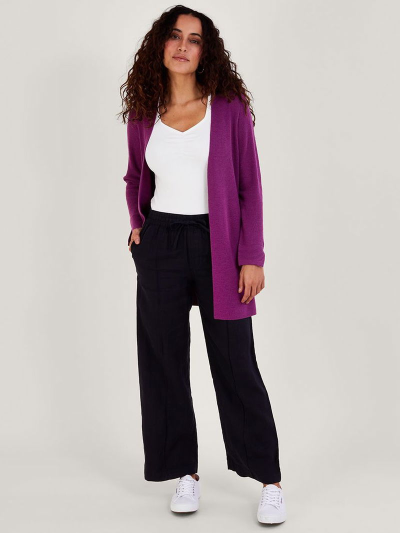 Monsoon Rib Longline Edge To Edge Cardigan endource