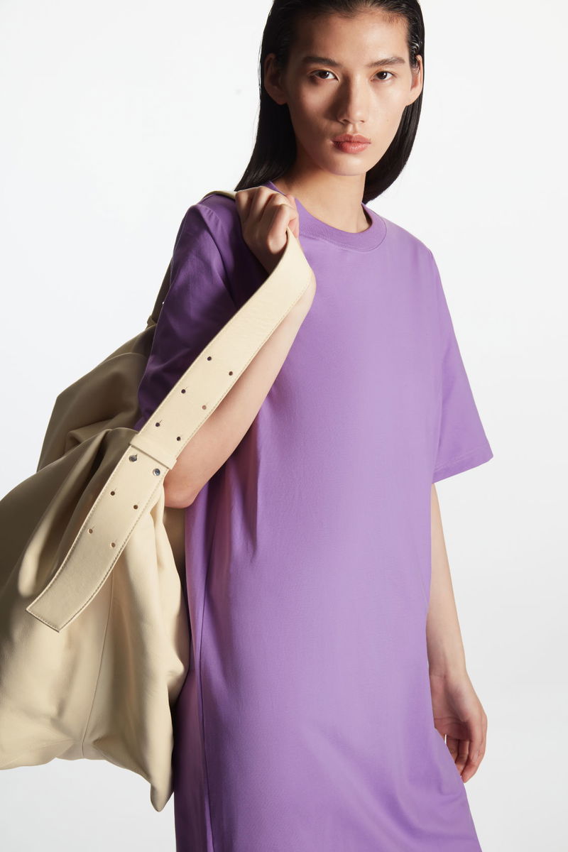 light brown shirt dress RHYTHM CLASSIC LINEN SHIRT DRESS