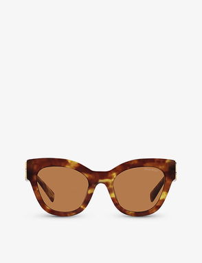 Fendi Eyewear Monogram Cat-Eye Sunglasses