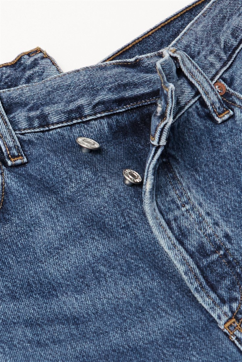 AGOLDE Criss Cross frayed high-rise straight-leg organic jeans