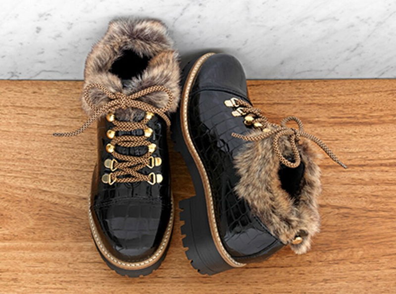 russell and bromley highlander faux fur boots