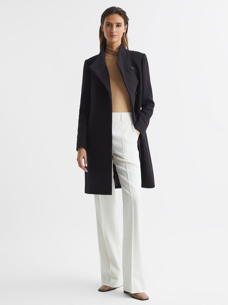 Reiss Mia Wool Blend Mid-Length Coat