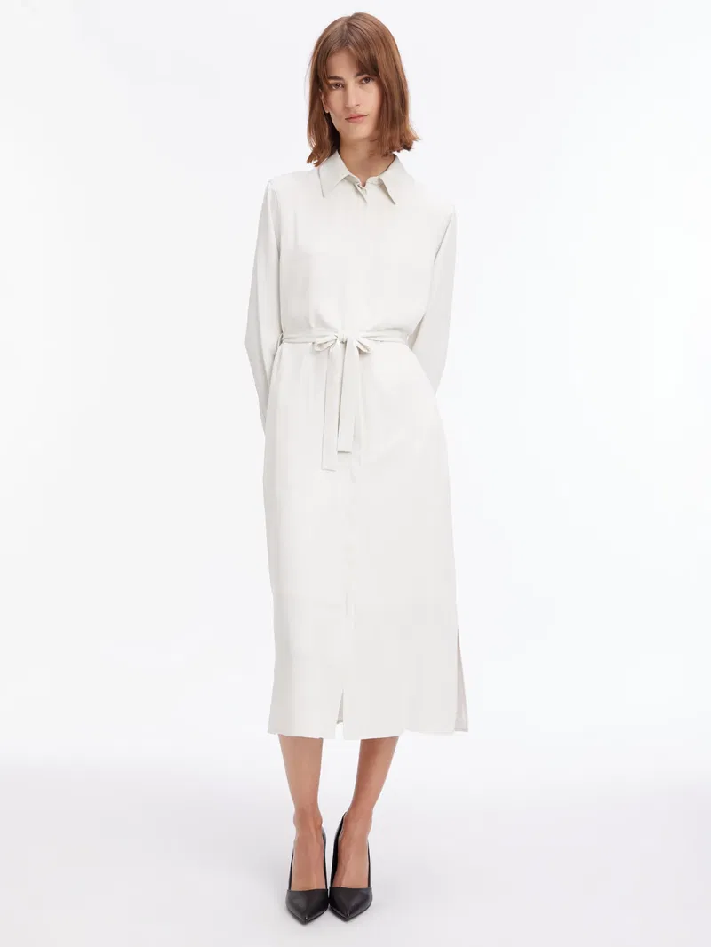 halter neck scarf mini dress Embellished Scarf-Detail Halterneck Mini Dress in White - 6 main image 0