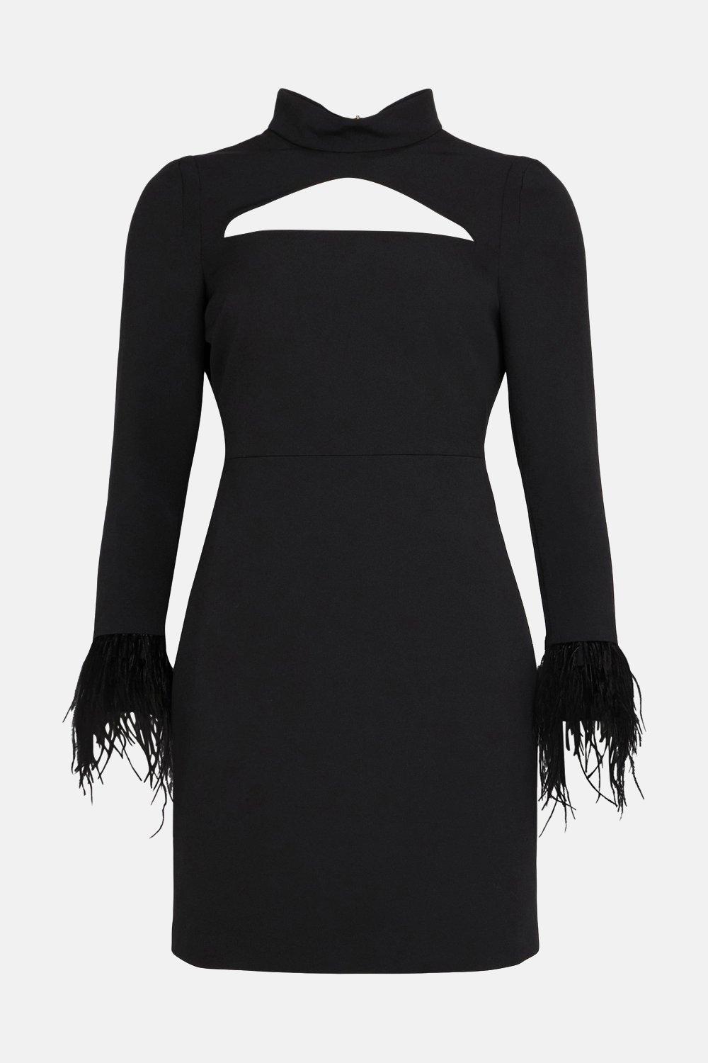 jenna ortega black mini dress English Factory main image 0