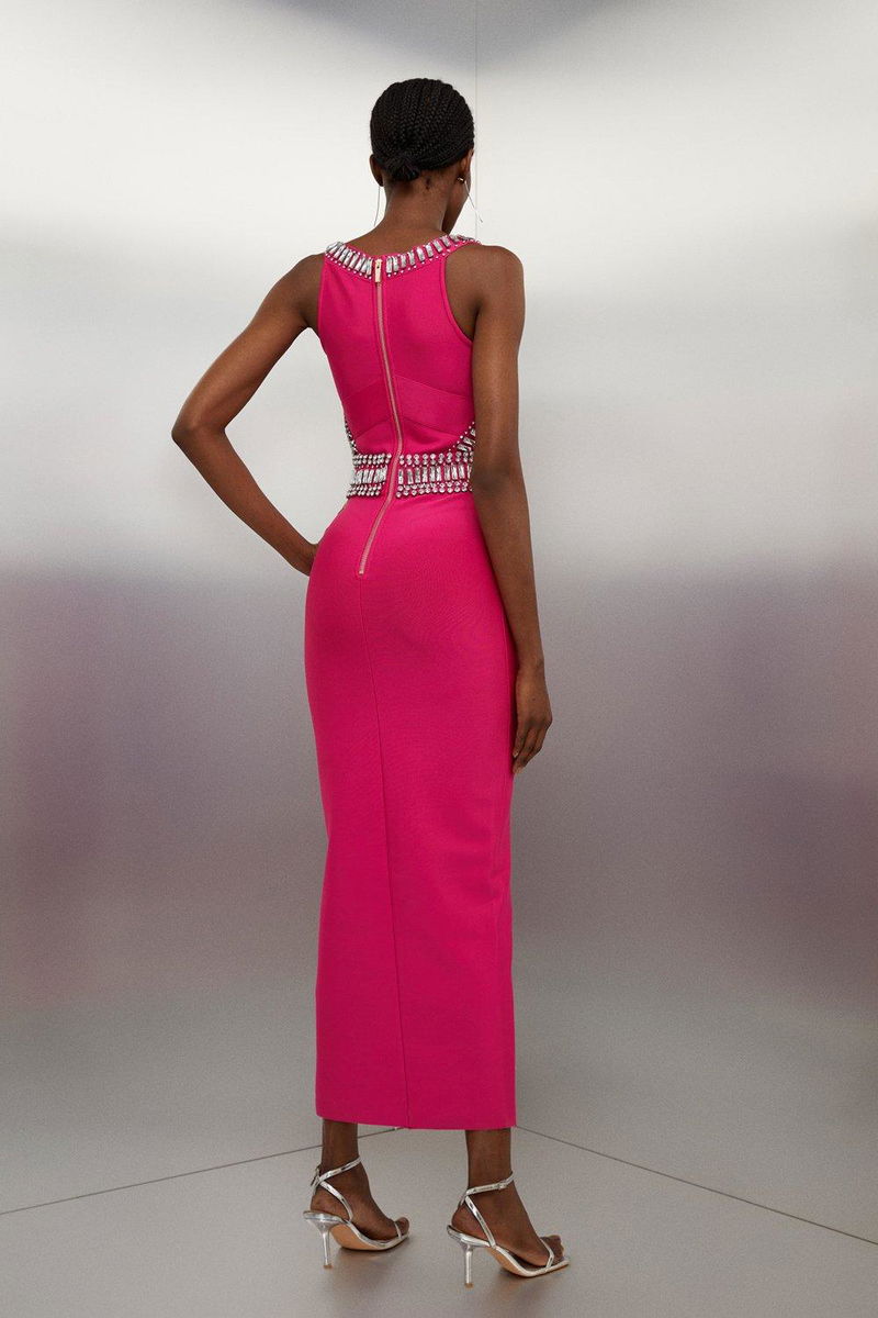 KAREN MILLEN Petite Bandage Embellished Maxi Dress endource