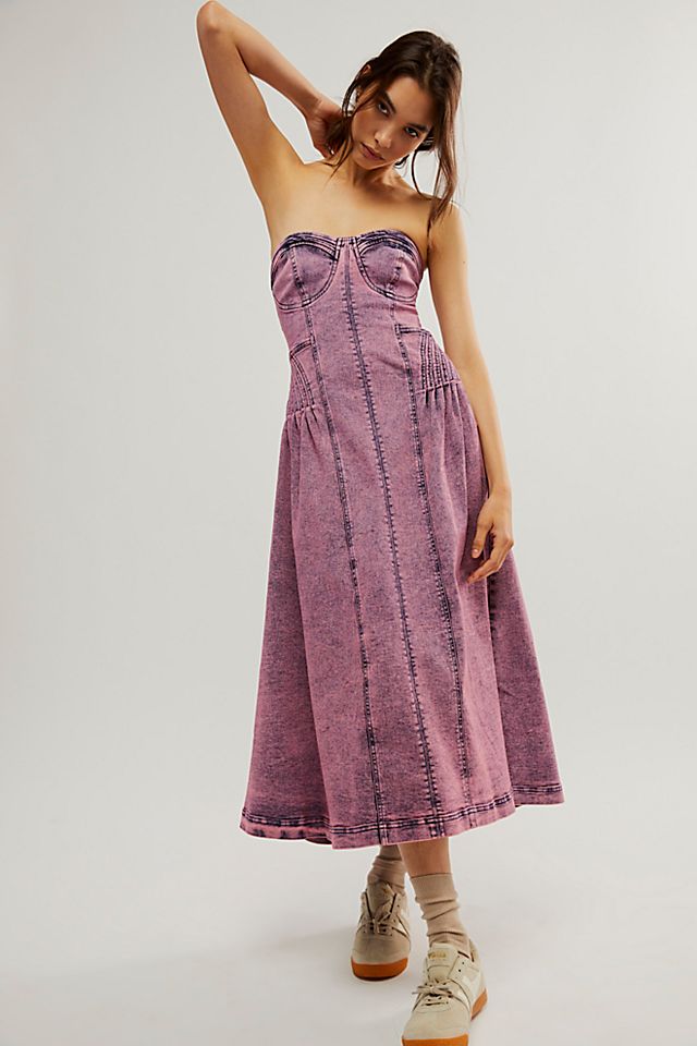 open lace back dress Free People Lavender Sequin Dress (10) – The Thrifty Hippy main image 0