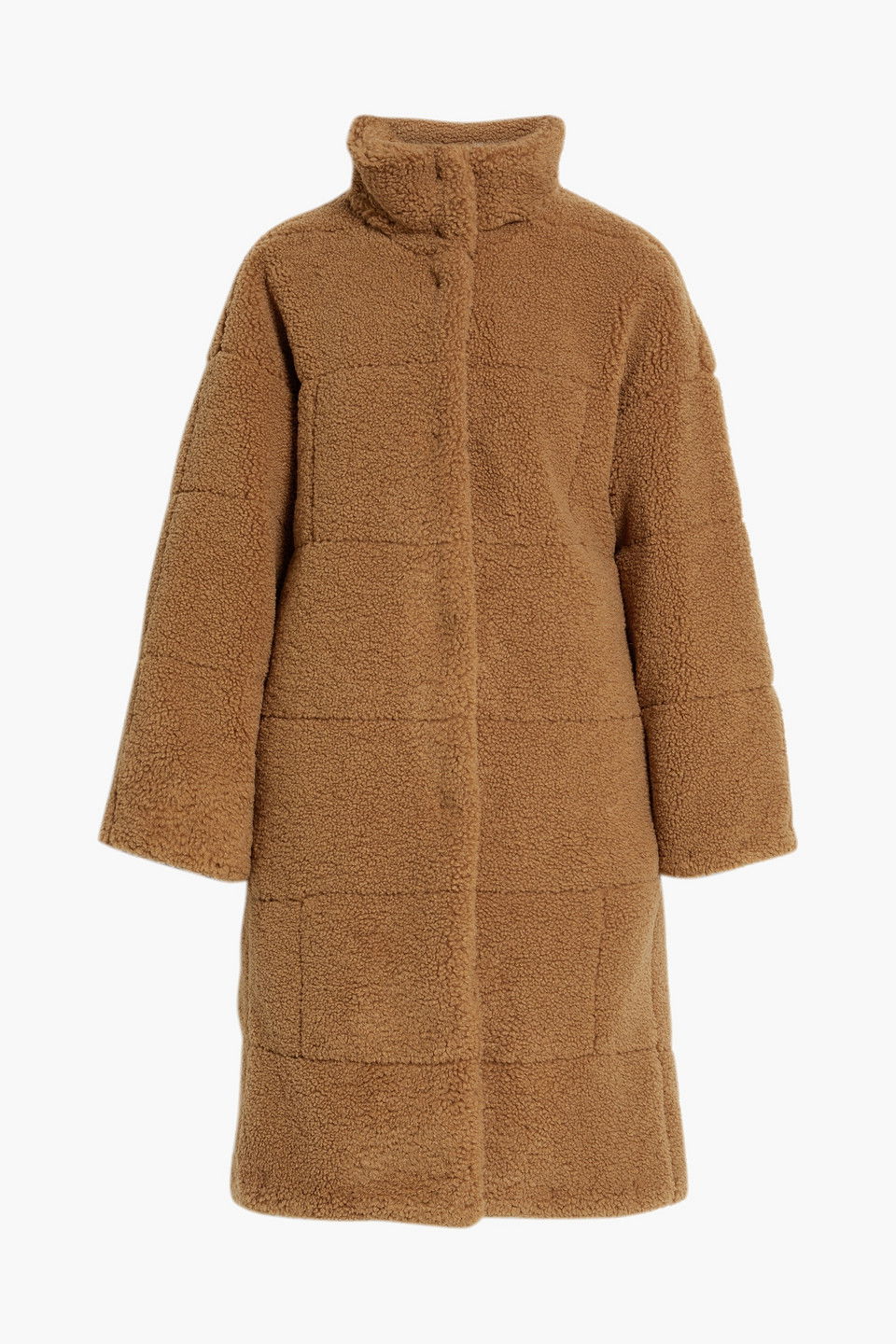 FRAME Quilted Faux Shearling Coat | endource