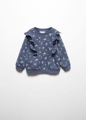 BODEN Appliqué Sweatshirt Dress in Ivory/Elizabethan Blue Dog