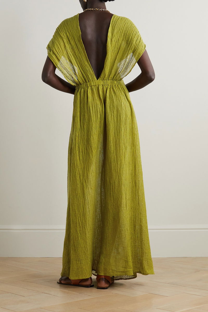 savannah morrow green dress Savannah Morrow Verita Dress in Agave – Coco & Lola main image 0