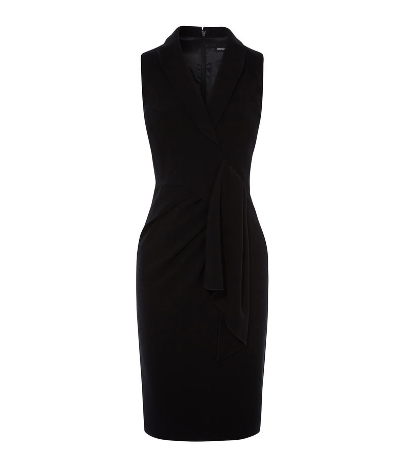 karen millen wrap effect dress