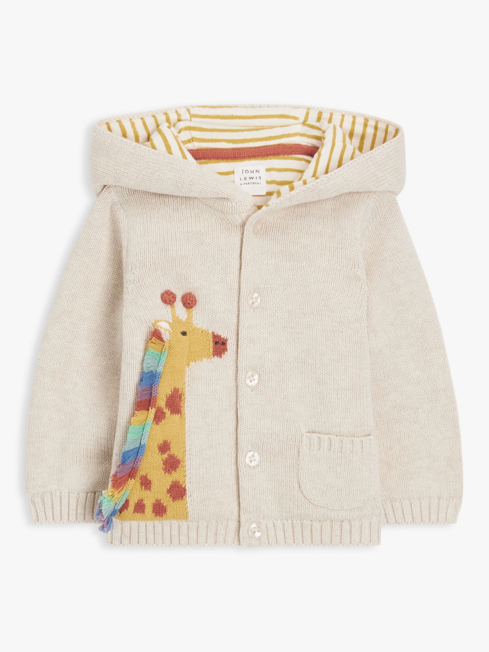 JOHN LEWIS Giraffe Hooded Cardigan endource