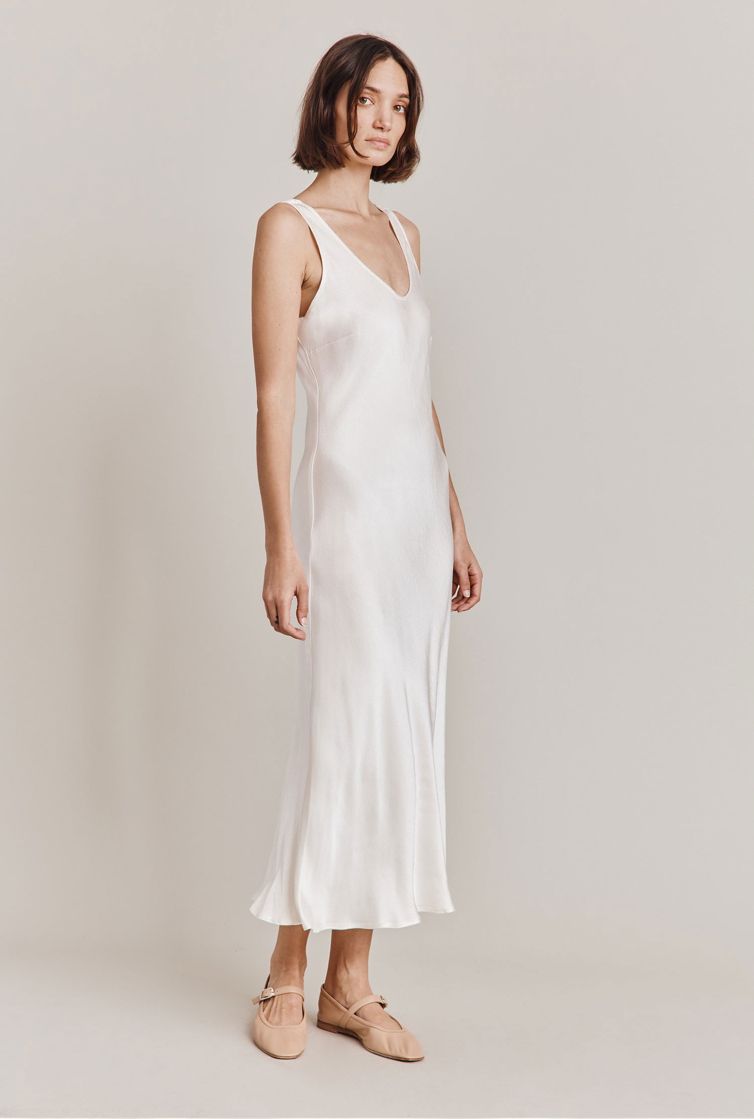 ghost satin slip dress GHOST Palm Satin Slip Dress
