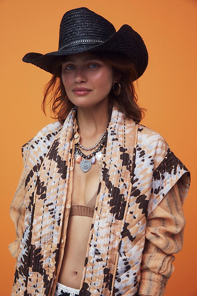 FREE PEOPLE Fame Straw Cowboy Hat | endource display picture 2