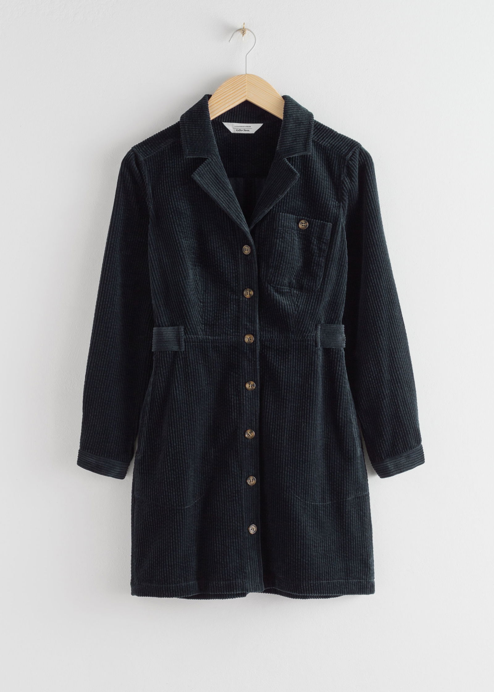 u0026 OTHER STORIES Corduroy Utility Mini Dress | Endource