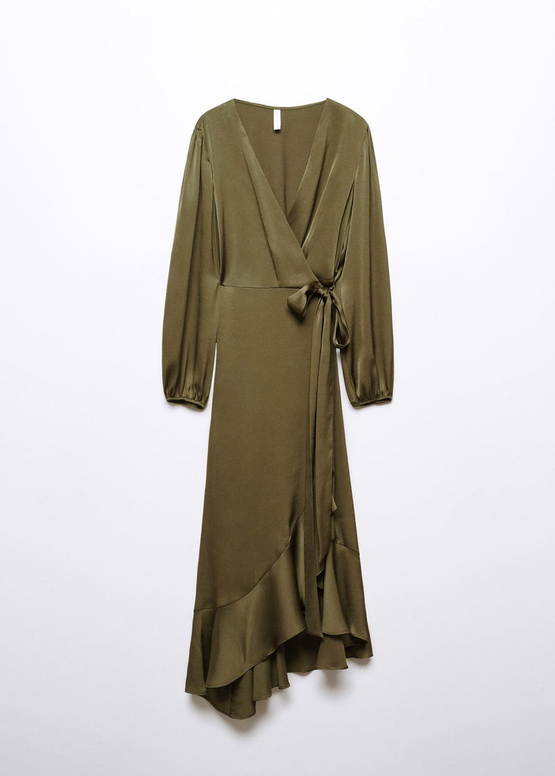 mango green wrap dress Alice Dress