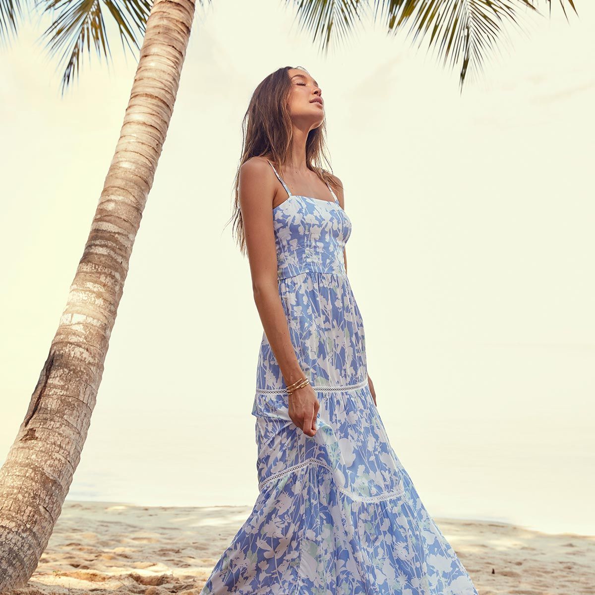 Heidi Klein Langkawi Square Neck Maxi Dress | endource