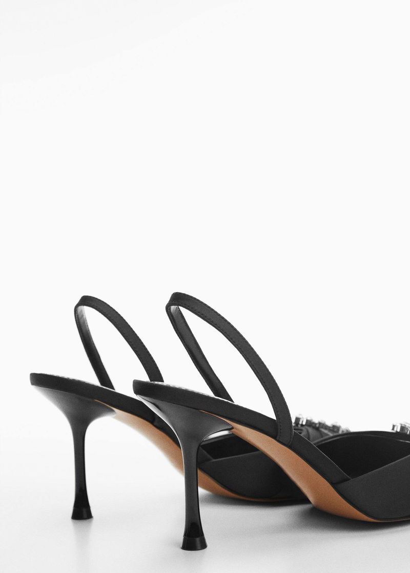 MANGO JewelHeel Shoes in Black Endource