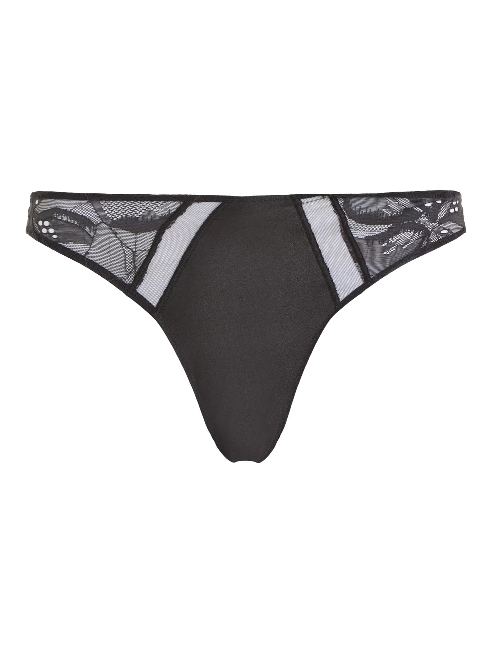 CALVIN KLEIN Graphic Thong in Black Endource