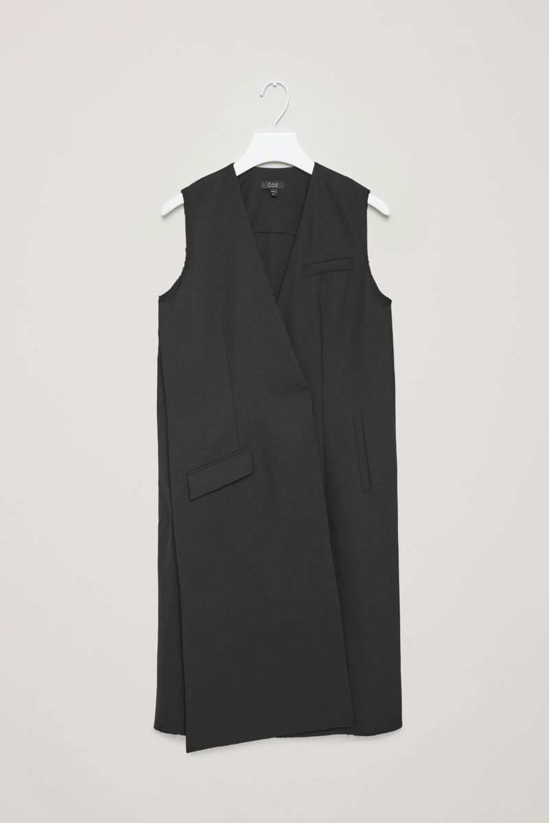 COS Asymmetric Panel Waistcoat | Endource