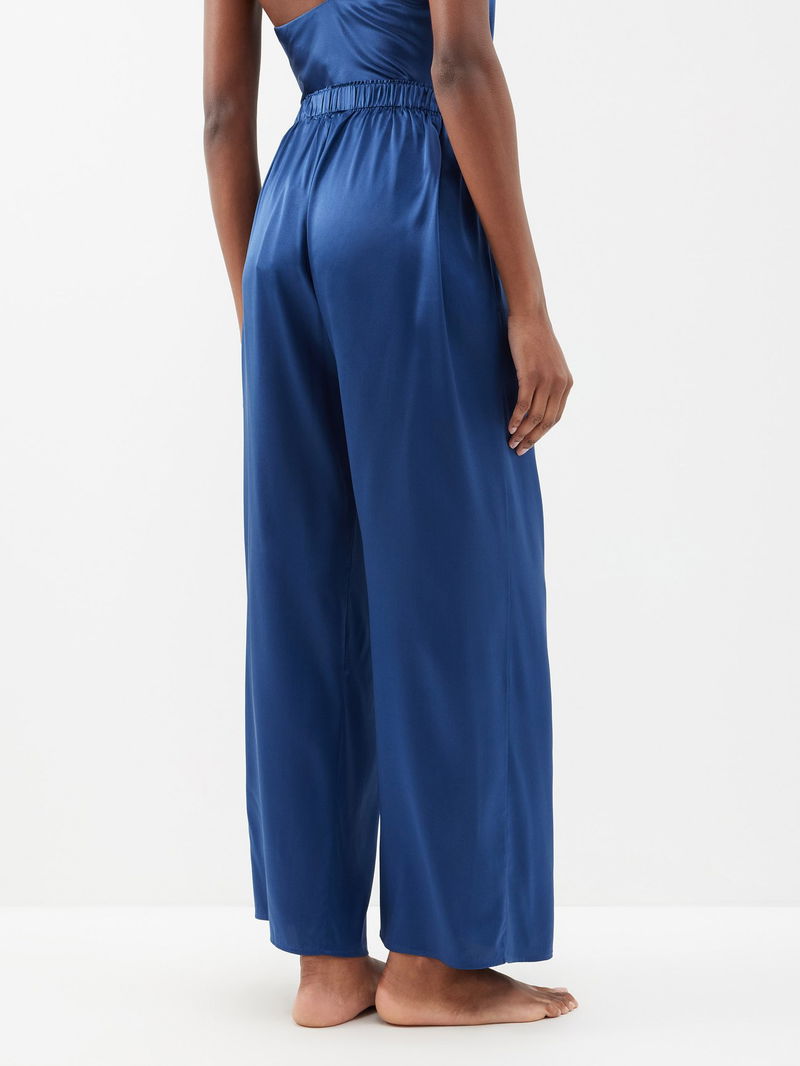 Silk-blend Satin Pants