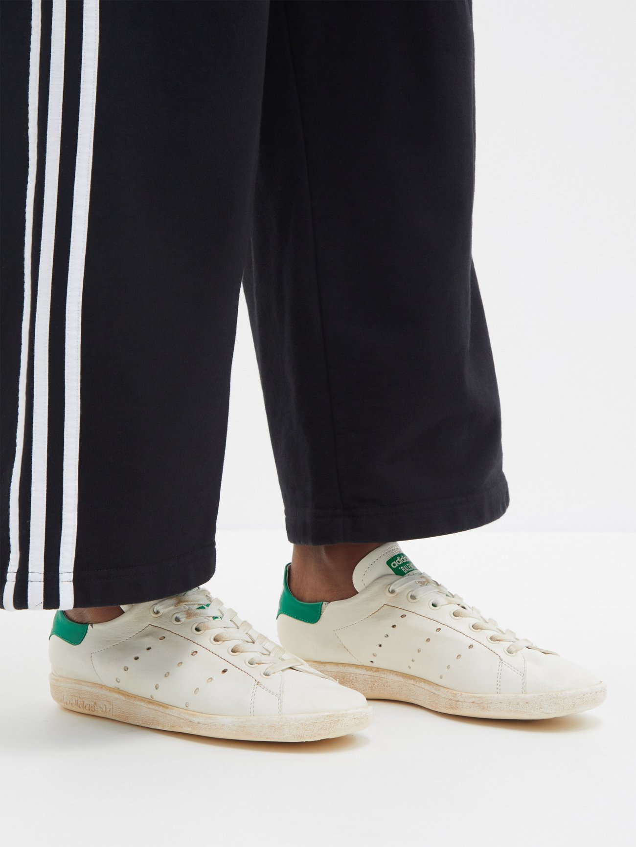 adidas gazelle silver green womens Balenciaga x Adidas Men's Stan Smith Leather Black Low Top Sneakers