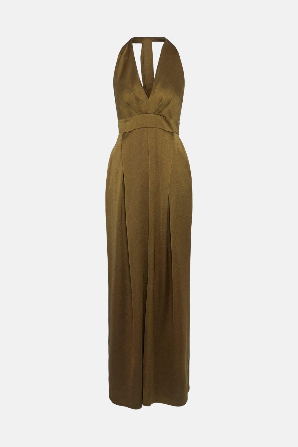 chinese dress ladies SANTINA DRESS KHAKI – ARCINA ORI main image 0