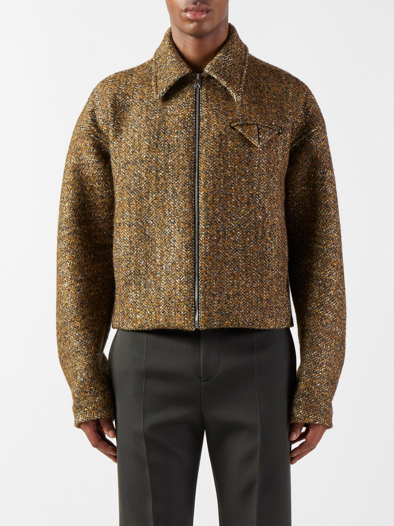 BOTTEGA VENETA Triangle-Pocket Tweed Jacket | endource