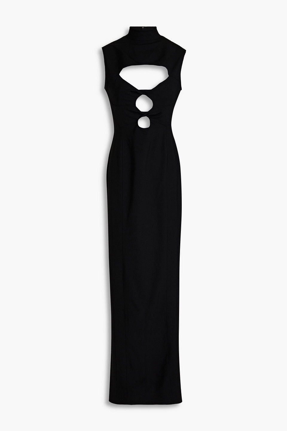 Delphine embellished ponte maxi dress in black - Staud