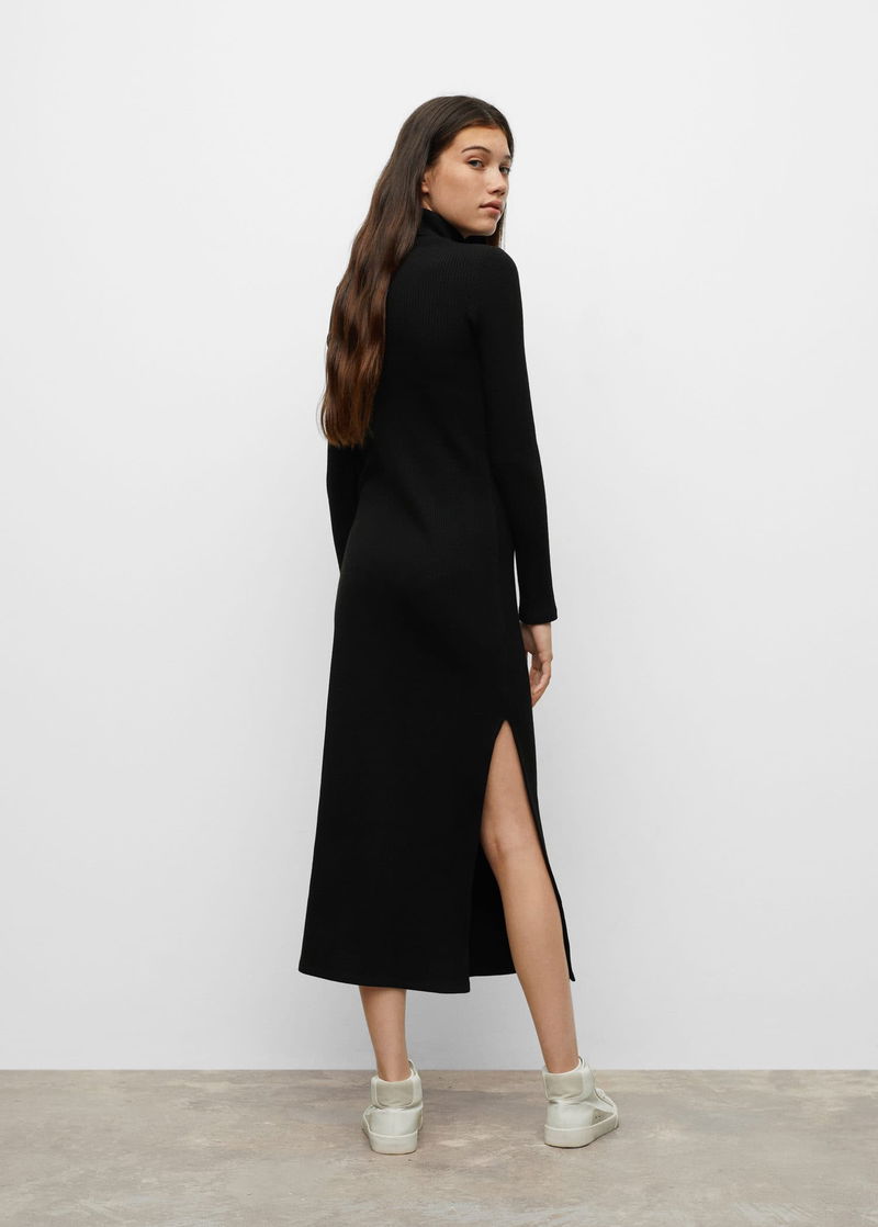 beige rib knit dress Rib Knit Midi Dress ERIKA CAVALLINI - Shop Online at BEIGE