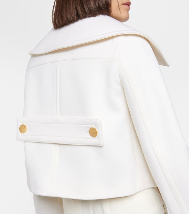 Valentino Cropped Wool And Cashmere Jacket endource