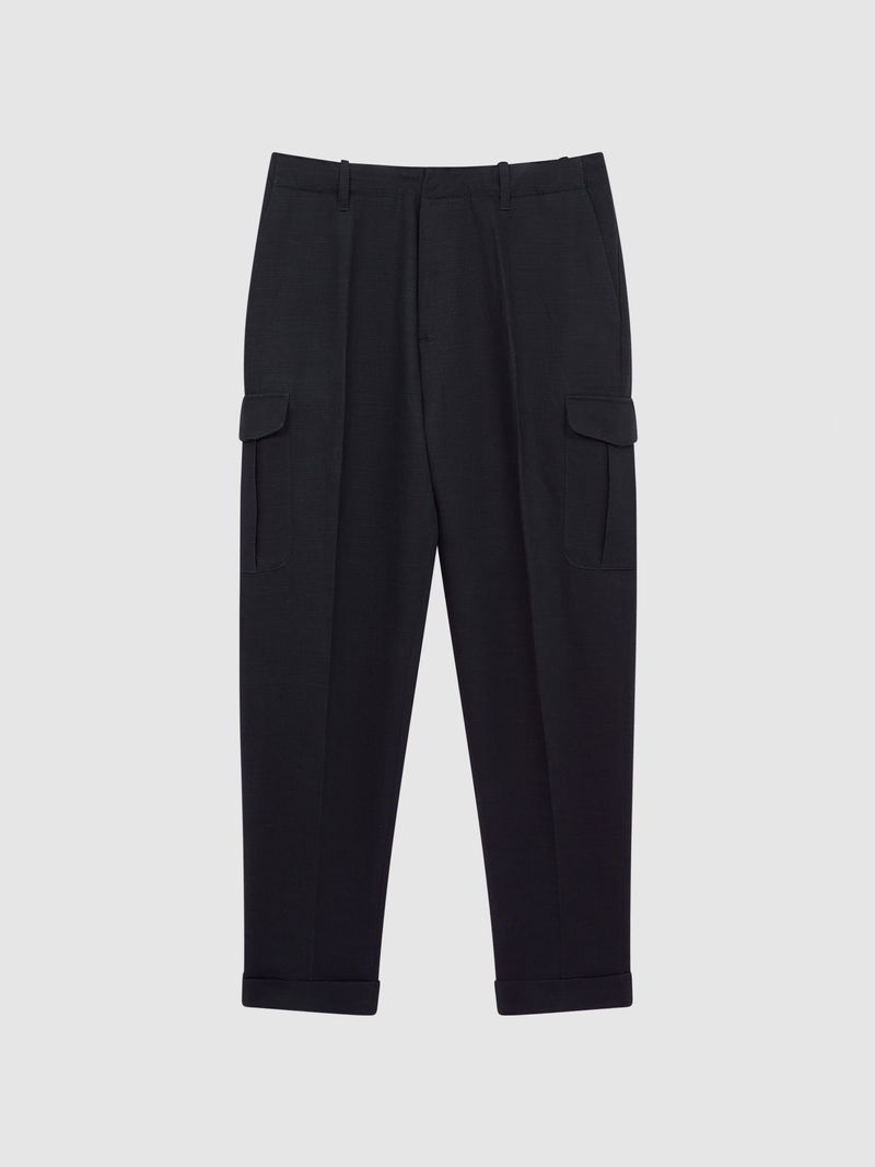 Cropped Cargo Trousers