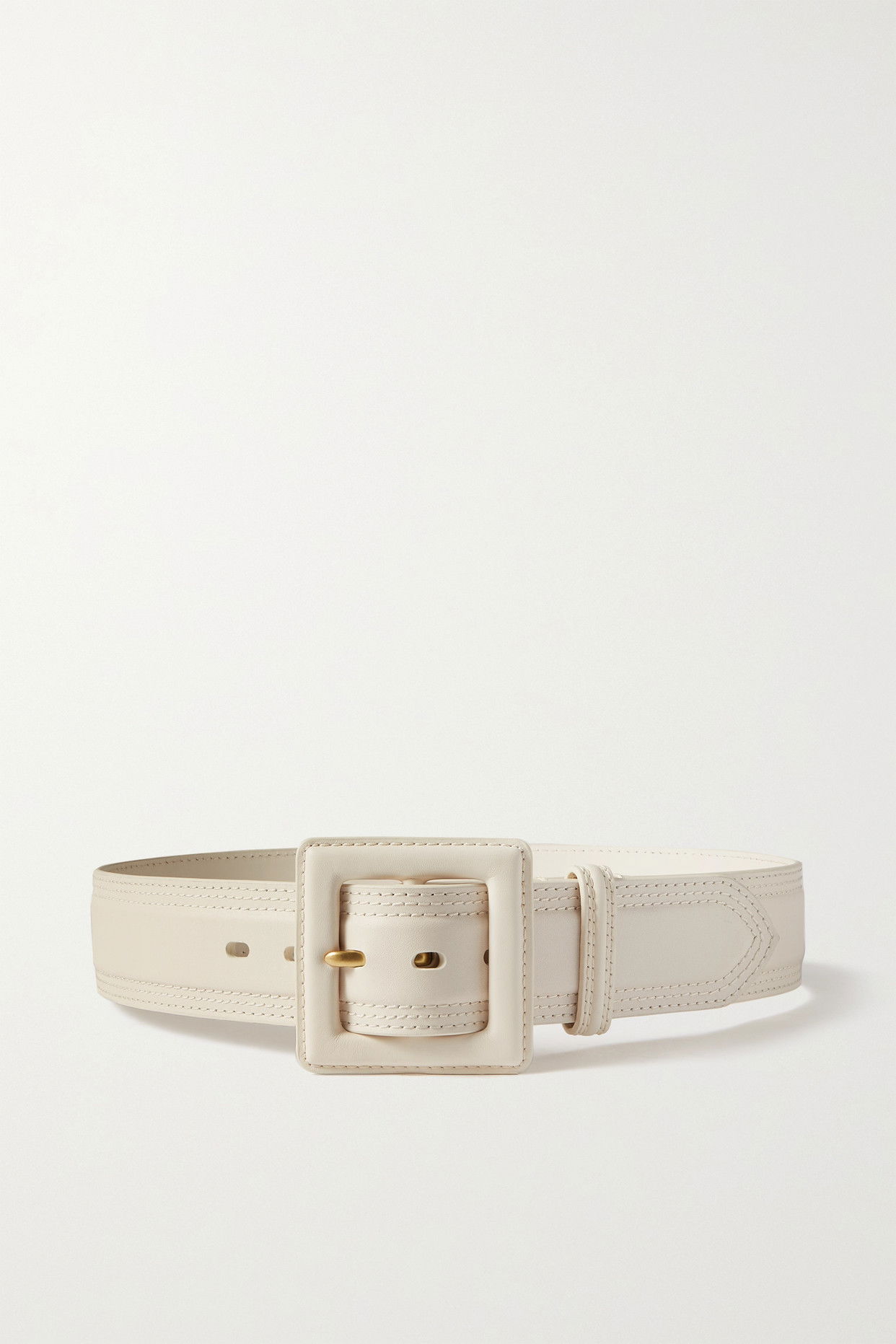 Nautical leather belt in white - Zimmermann