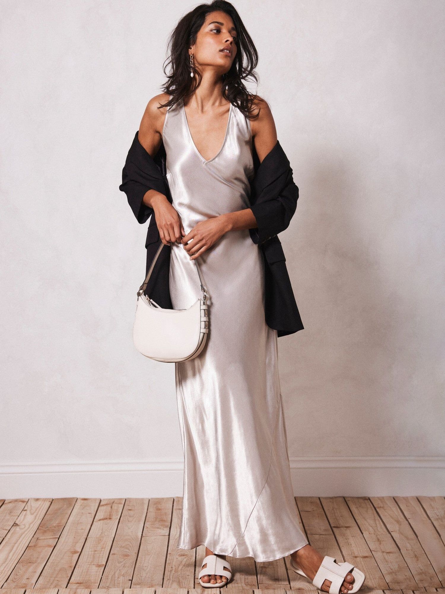 mint velvet satin slip dress MINT VELVET Maxi Slip Satin Dress