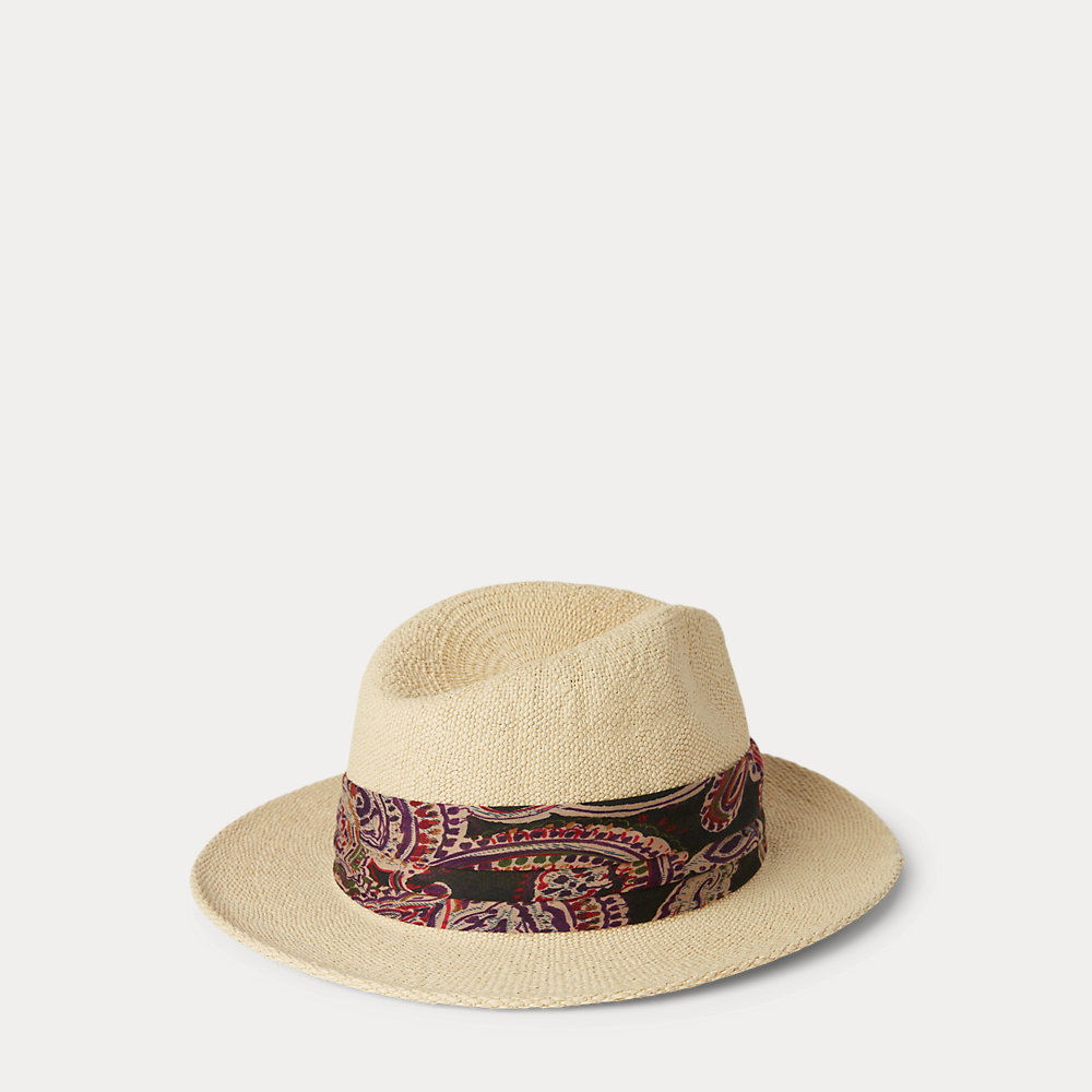 LAUREN RALPH LAUREN Straw Fedora in Natural Endource