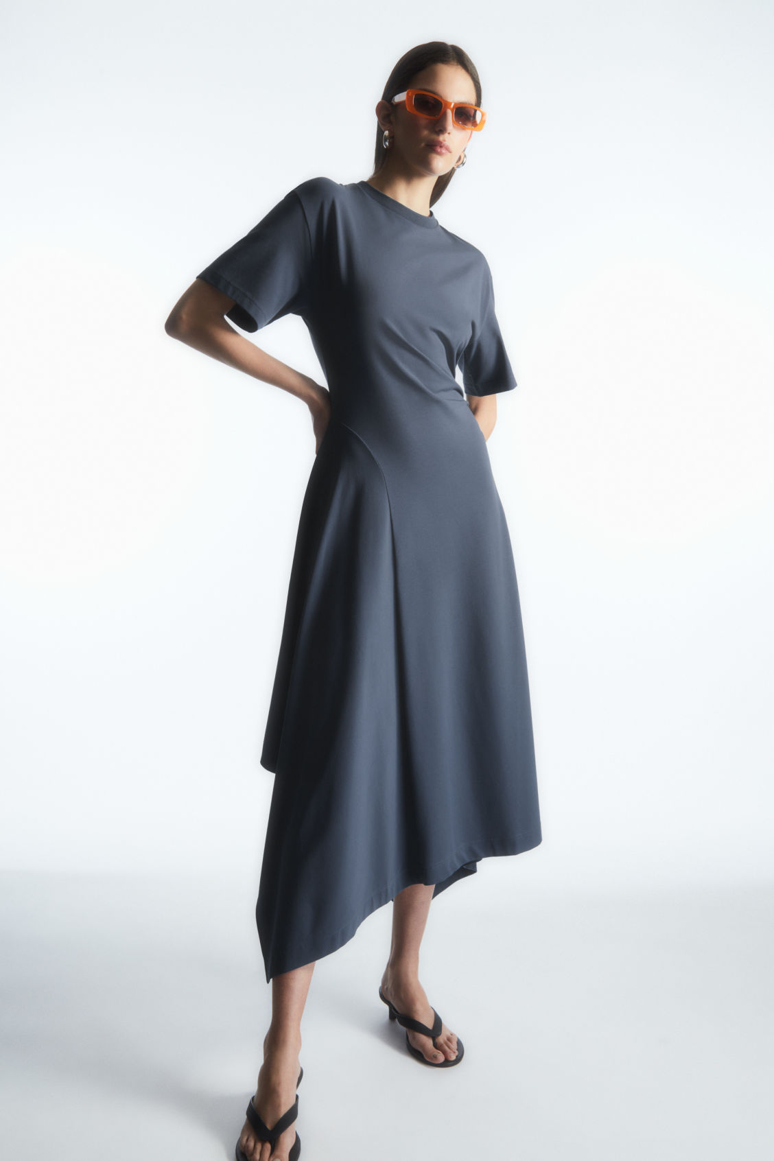 cos asymmetric t-shirt dress IGARI Asymmetric T-shirt dress