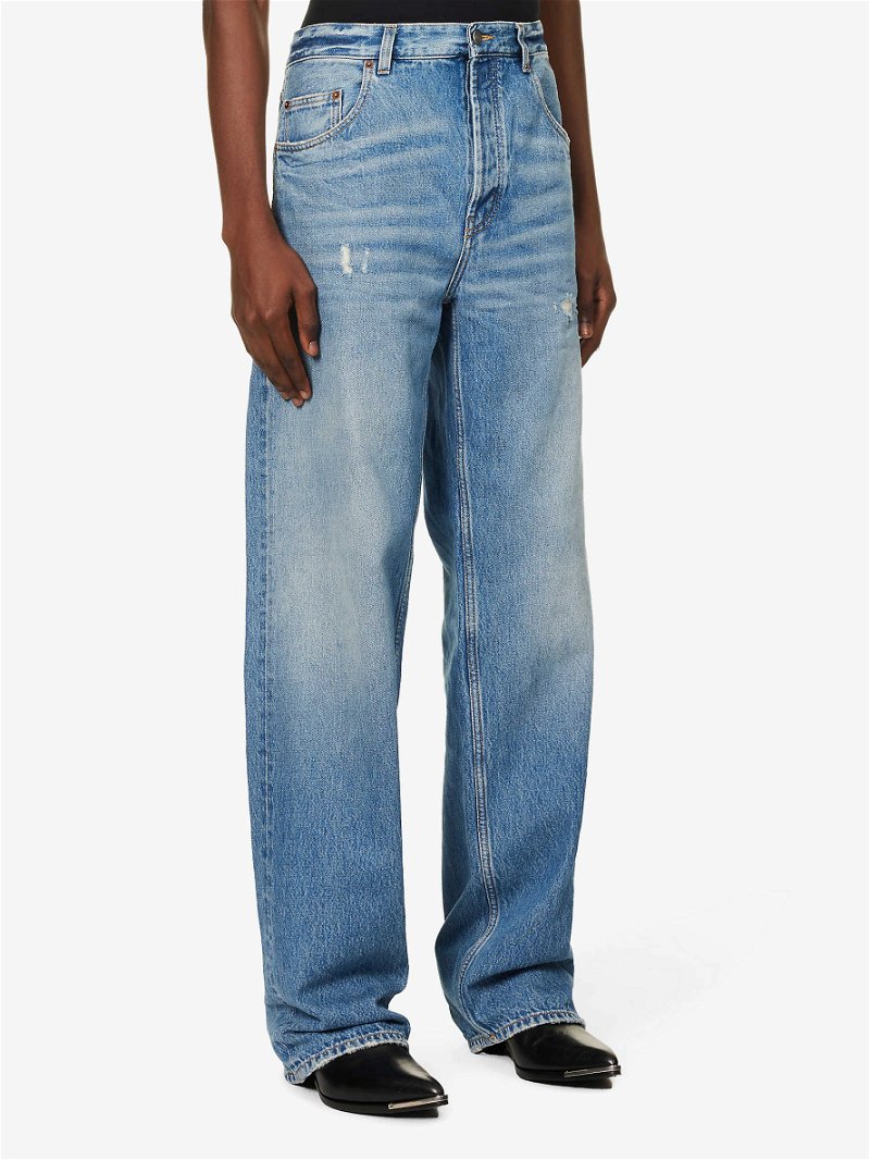 Extreme Baggy Straight-Leg Mid-Rise Jeans