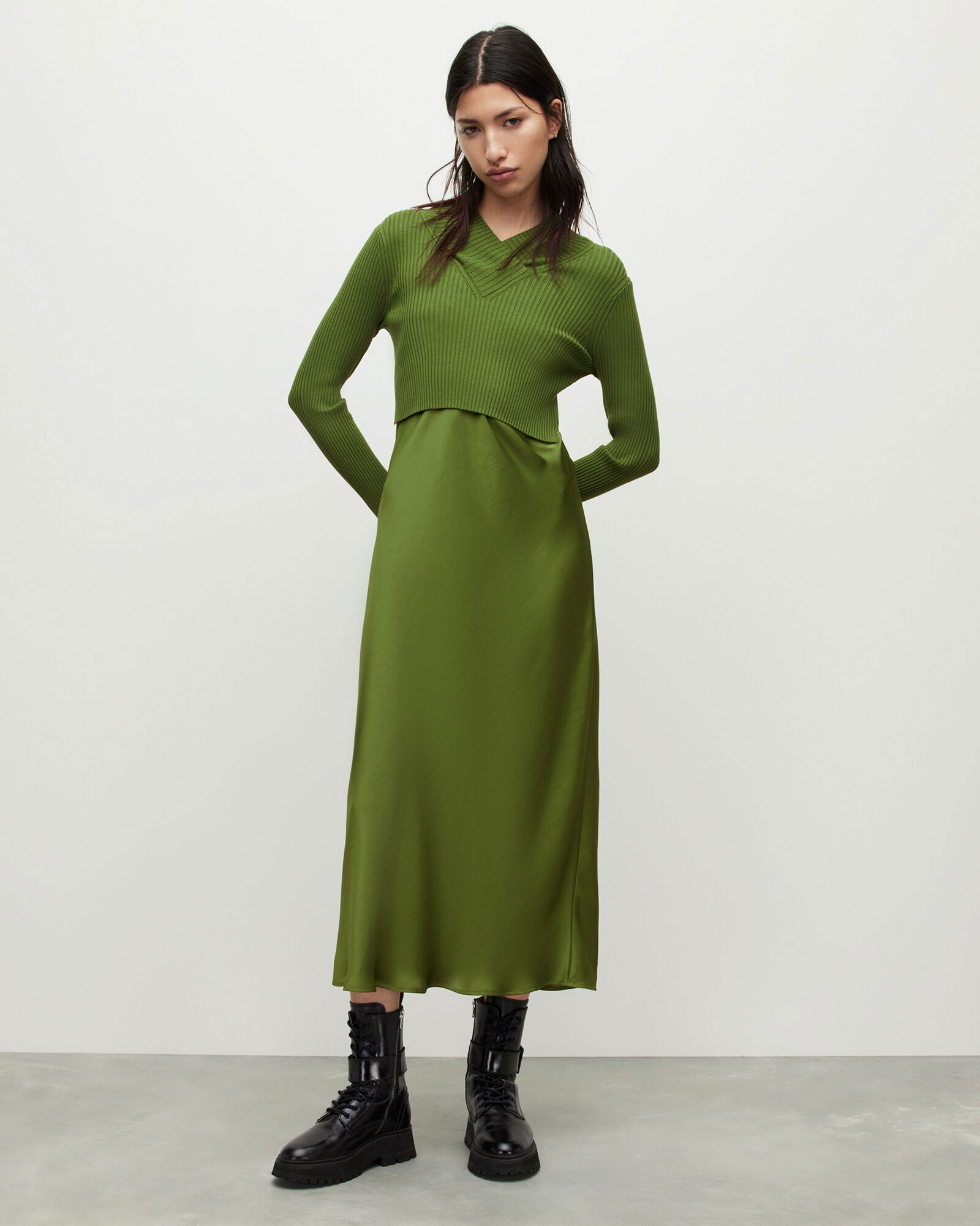 Satin Dress All Saints Sweater Dress All Saints Maxi Dress