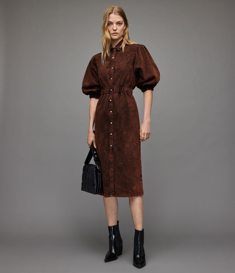 ALLSAINTS Osa Denim Midi Dress | endource