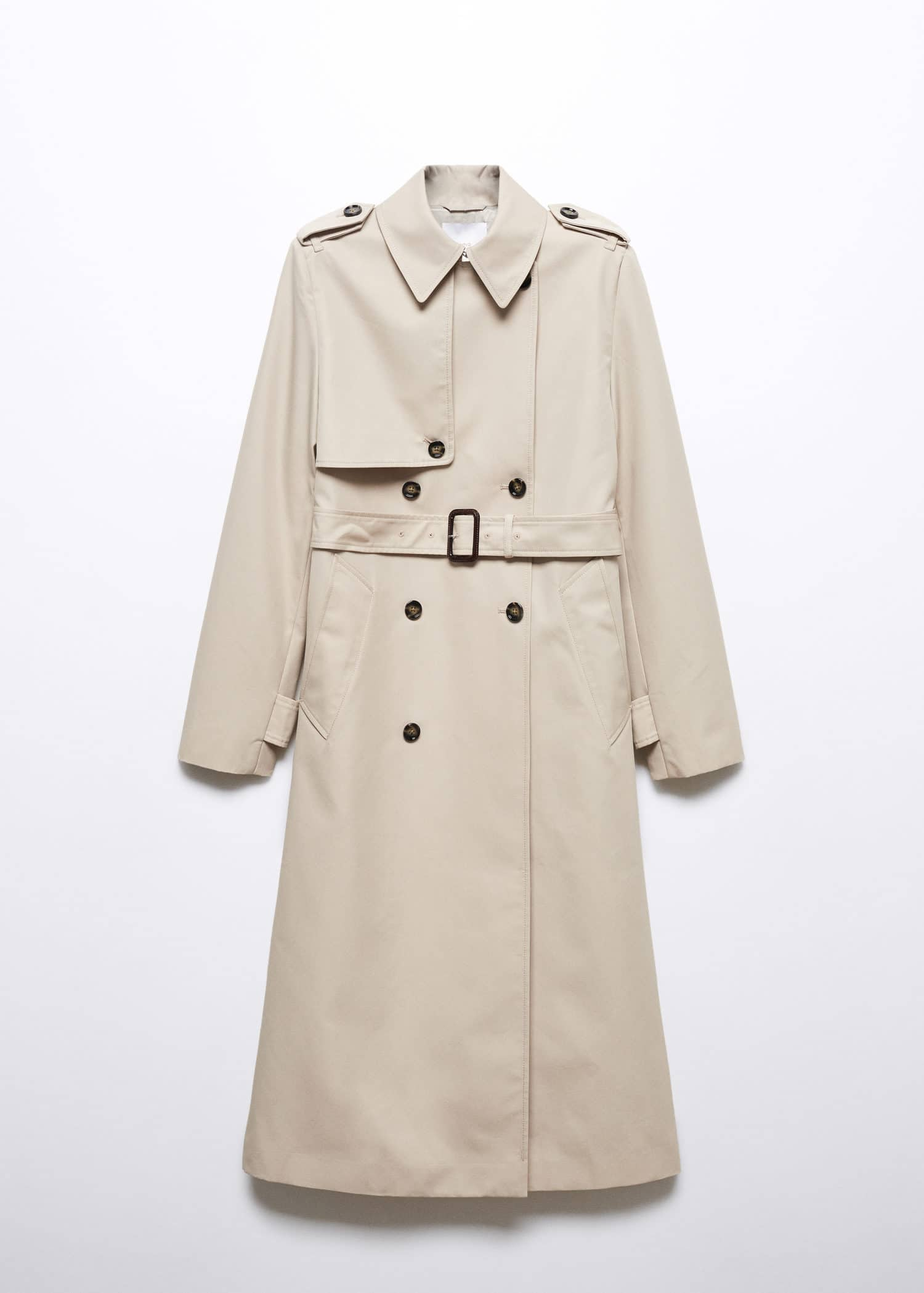 MANGO Waterproof Double Breasted Trench Coat | Endource