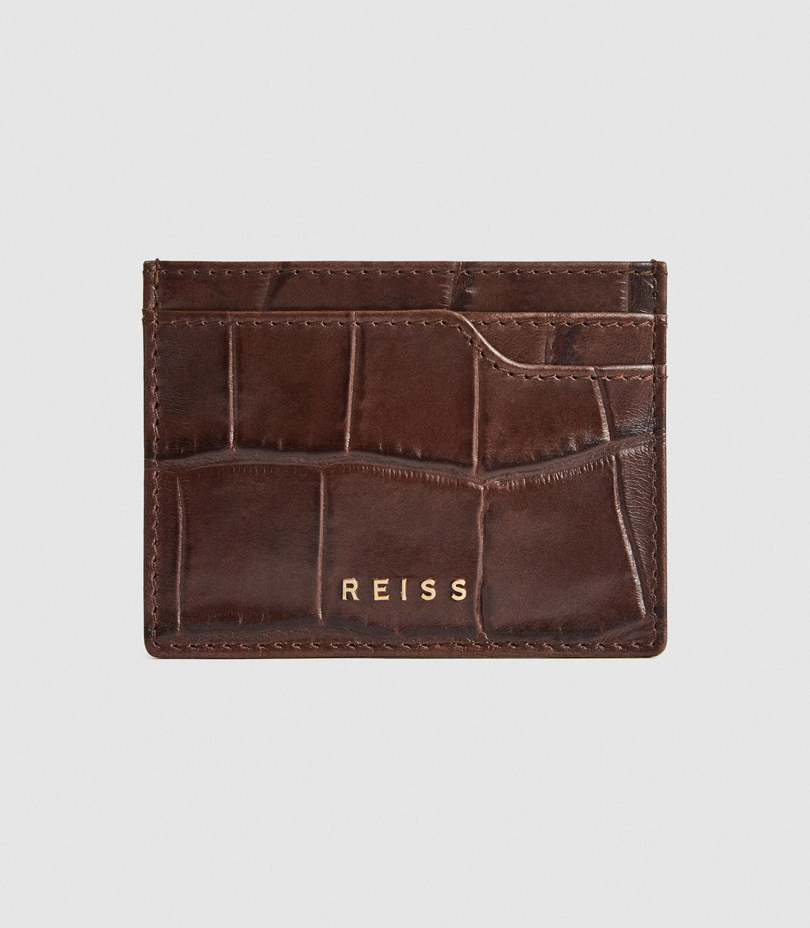 Croc Embossed Card Holder